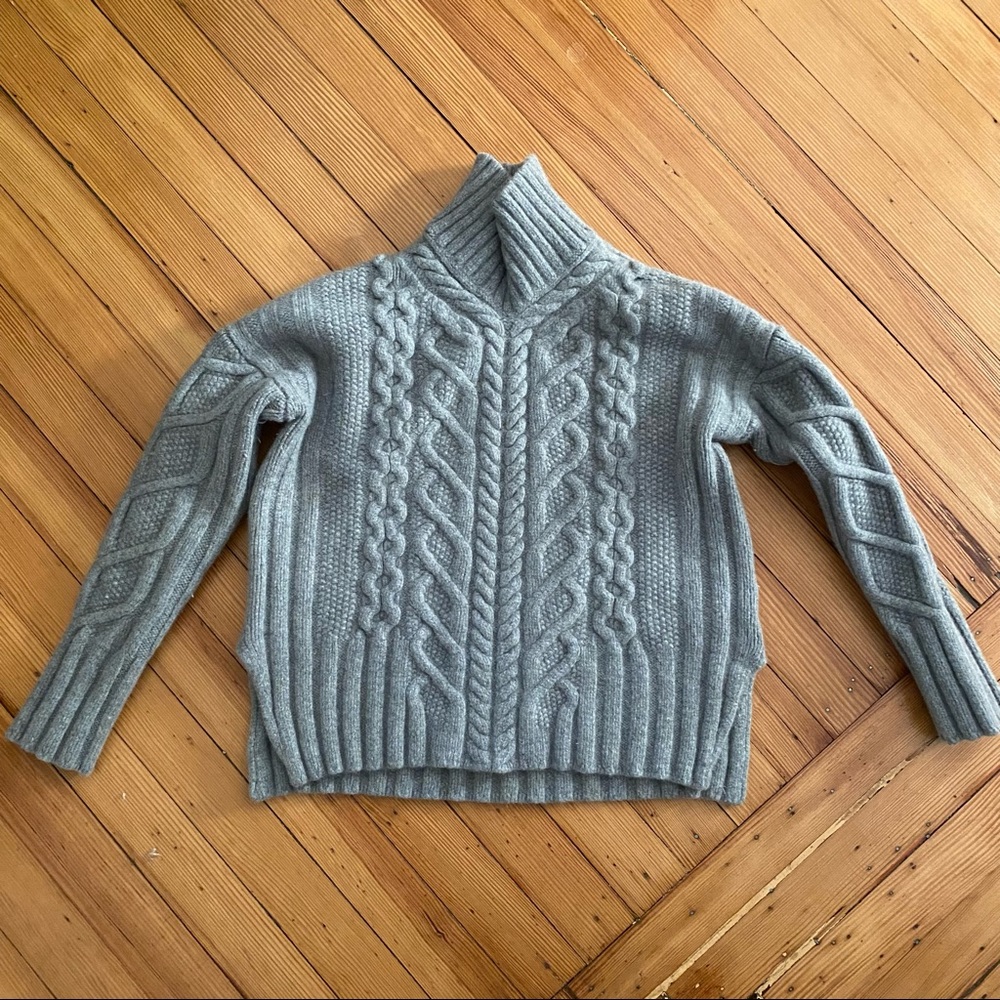 Everlane The Wool-Cashmere Cable Turtleneck sz S